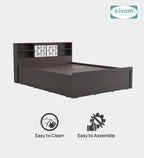 Sivom SIVOM Citrus Box Bed with Storage Engineered Wood Queen Box Bed for Modern Homes | Elegant Design & Premium Finish