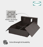 Sivom SIVOM Citrus Box Bed with Storage Engineered Wood Queen Box Bed for Modern Homes | Elegant Design & Premium Finish