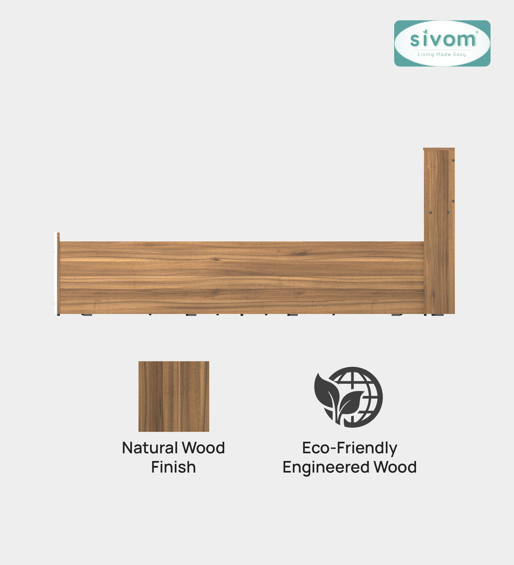 Sivom SIVOM Citrus Box Bed with Storage Engineered Wood Queen Box Bed for Modern Homes | Elegant Design & Premium Finish