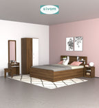 Sivom furniture Cosmo Queen WIth Storage Bedroom Combo