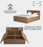Sivom furniture Cosmo King With Storage Bedroom Combo