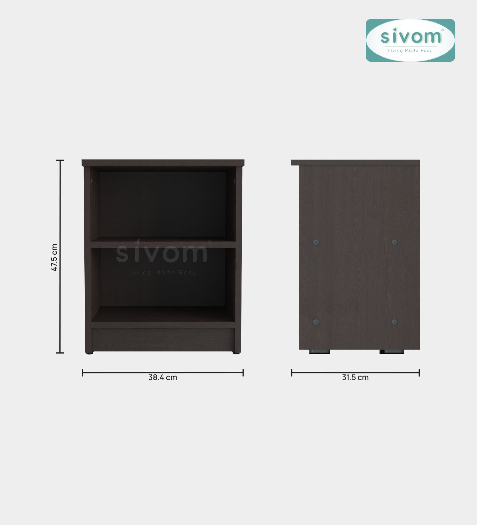 Sivom furniture Cosmo Queen WIth Storage Bedroom Combo