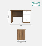 Sivom SIVOM COUNTER Multipurpose Study/Home/Office Table Engineered Wood Study Table for Modern Homes | Elegant Design & Premium Finish (Copy)