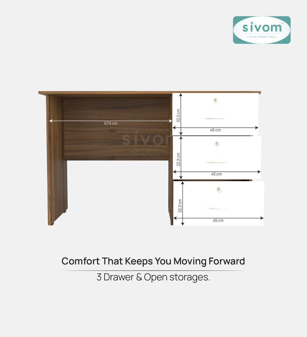Sivom SIVOM COUNTER Multipurpose Study/Home/Office Table Engineered Wood Study Table for Modern Homes | Elegant Design & Premium Finish (Copy)