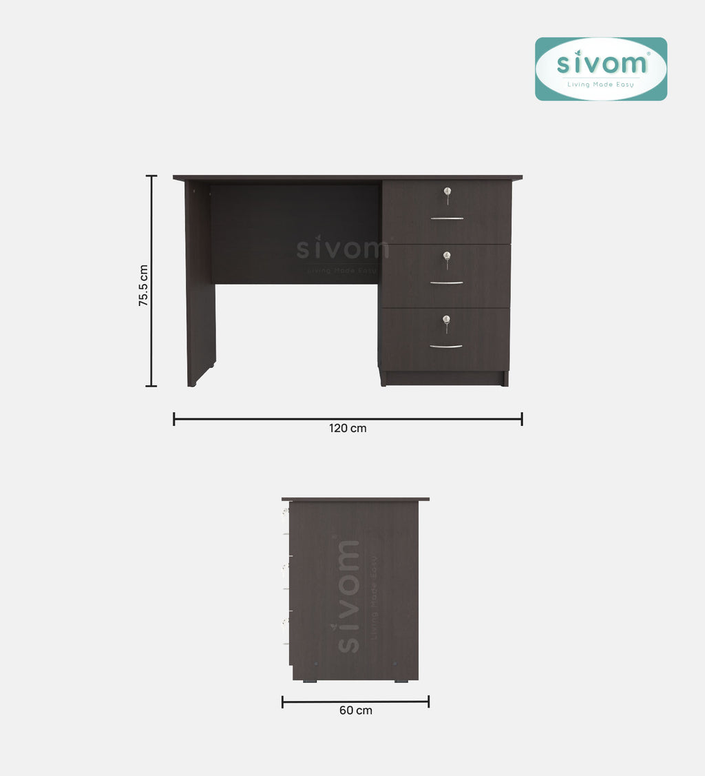 Sivom SIVOM COUNTER Multipurpose Study/Home/Office Table Engineered Wood Study Table for Modern Homes | Elegant Design & Premium Finish (Copy)