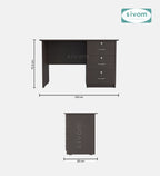 Sivom SIVOM COUNTER Multipurpose Study/Home/Office Table Engineered Wood Study Table for Modern Homes | Elegant Design & Premium Finish (Copy)