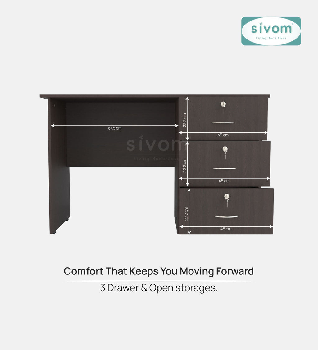 Sivom SIVOM COUNTER Multipurpose Study/Home/Office Table Engineered Wood Study Table for Modern Homes | Elegant Design & Premium Finish (Copy)