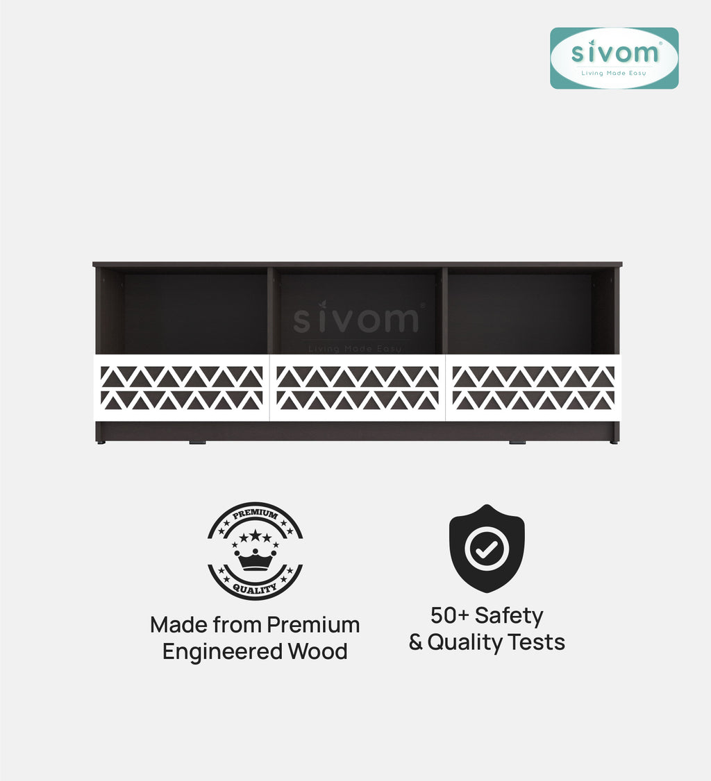 Sivom SIVOM Cozy Multipurpose TV Unit fits upto 55 inch with Storage Engineered Wood TV Entertainment Unit for Modern Homes | Elegant Design & Premium Finish