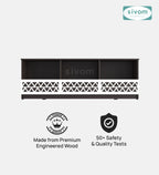 Sivom SIVOM Cozy Multipurpose TV Unit fits upto 55 inch with Storage Engineered Wood TV Entertainment Unit for Modern Homes | Elegant Design & Premium Finish
