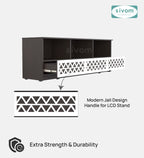 Sivom SIVOM Cozy Multipurpose TV Unit fits upto 55 inch with Storage Engineered Wood TV Entertainment Unit for Modern Homes | Elegant Design & Premium Finish