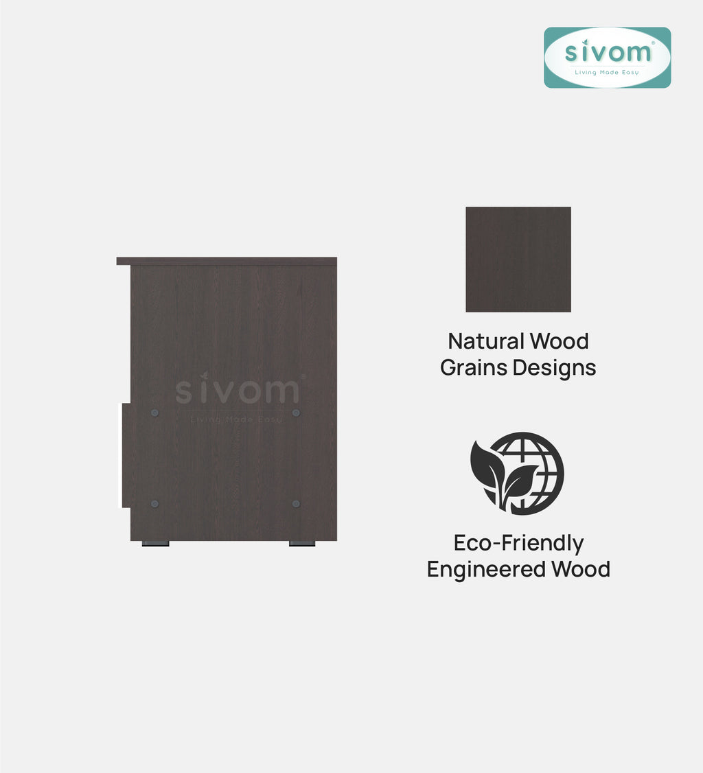 Sivom SIVOM Cozy Multipurpose TV Unit fits upto 55 inch with Storage Engineered Wood TV Entertainment Unit for Modern Homes | Elegant Design & Premium Finish