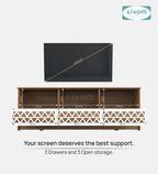 Sivom SIVOM Cozy Multipurpose TV Unit fits upto 55 inch with Storage Engineered Wood TV Entertainment Unit for Modern Homes | Elegant Design & Premium Finish
