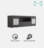 Sivom SIVOM Crafty Multipurpose TV Unit fits upto 55 inch with Storage Engineered Wood TV Entertainment Unit for Modern Homes | Elegant Design & Premium Finish