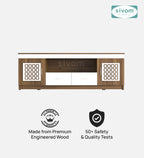 Sivom SIVOM Crafty Multipurpose TV Unit fits upto 55 inch with Storage Engineered Wood TV Entertainment Unit for Modern Homes | Elegant Design & Premium Finish