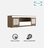 Sivom SIVOM Crafty Multipurpose TV Unit fits upto 55 inch with Storage Engineered Wood TV Entertainment Unit for Modern Homes | Elegant Design & Premium Finish