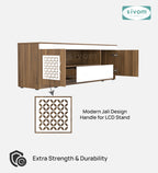 Sivom SIVOM Crafty Multipurpose TV Unit fits upto 55 inch with Storage Engineered Wood TV Entertainment Unit for Modern Homes | Elegant Design & Premium Finish
