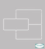 Sivom SIVOM CRIP Multipurpose Modular Wall Racks/Shelves/Organiser/Décor Particle Board Wall Shelf (Number of Shelves - 5, ) for Modern Homes | Elegant Design & Premium Finish