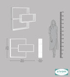 Sivom SIVOM CRIP Multipurpose Modular Wall Racks/Shelves/Organiser/Décor Particle Board Wall Shelf (Number of Shelves - 5, ) for Modern Homes | Elegant Design & Premium Finish