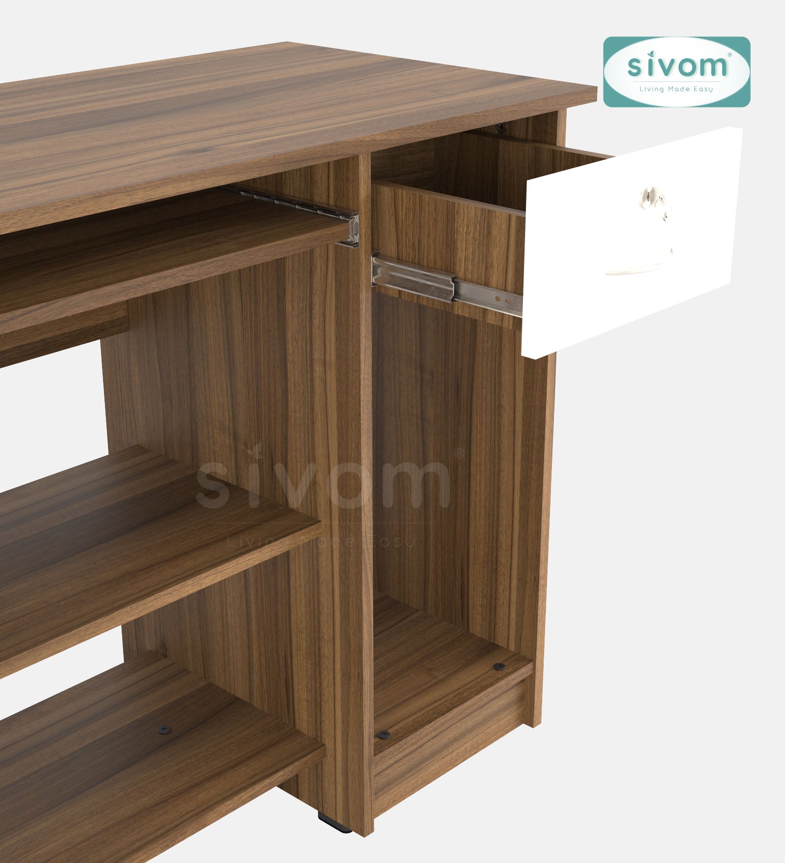 Sivom SIVOM Croma Study/Home Office Engineered Wood Computer Desk for Modern Homes | Elegant Design & Premium Finish
