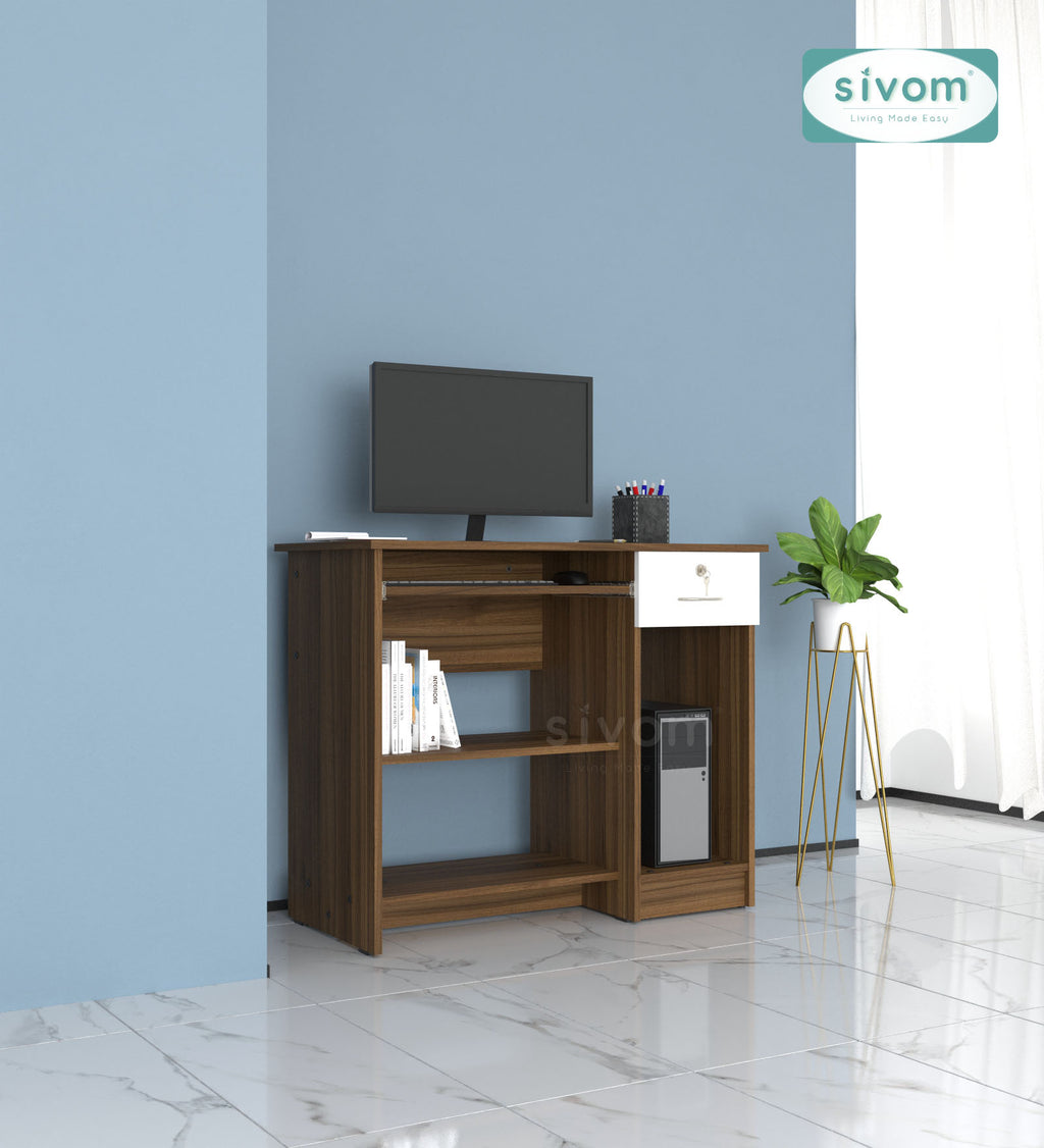 Sivom SIVOM Croma Study/Home Office Engineered Wood Computer Desk for Modern Homes | Elegant Design & Premium Finish