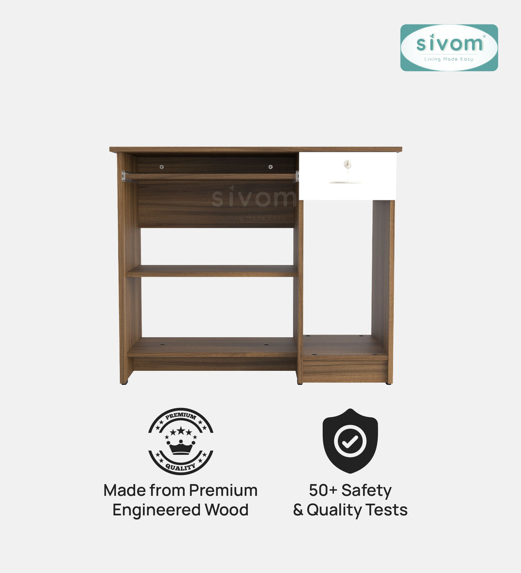 Sivom SIVOM Croma Study/Home Office Engineered Wood Computer Desk for Modern Homes | Elegant Design & Premium Finish