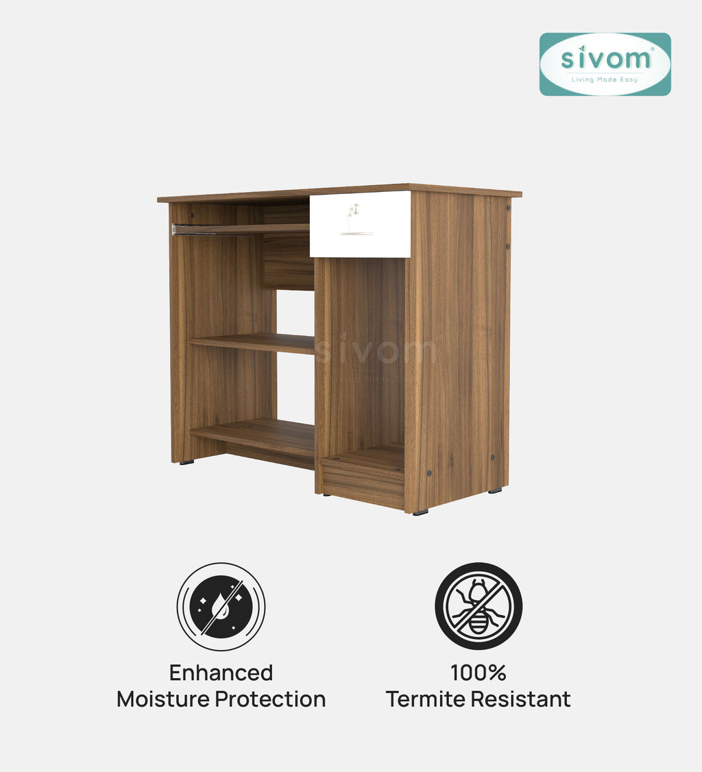 Sivom SIVOM Croma Study/Home Office Engineered Wood Computer Desk for Modern Homes | Elegant Design & Premium Finish