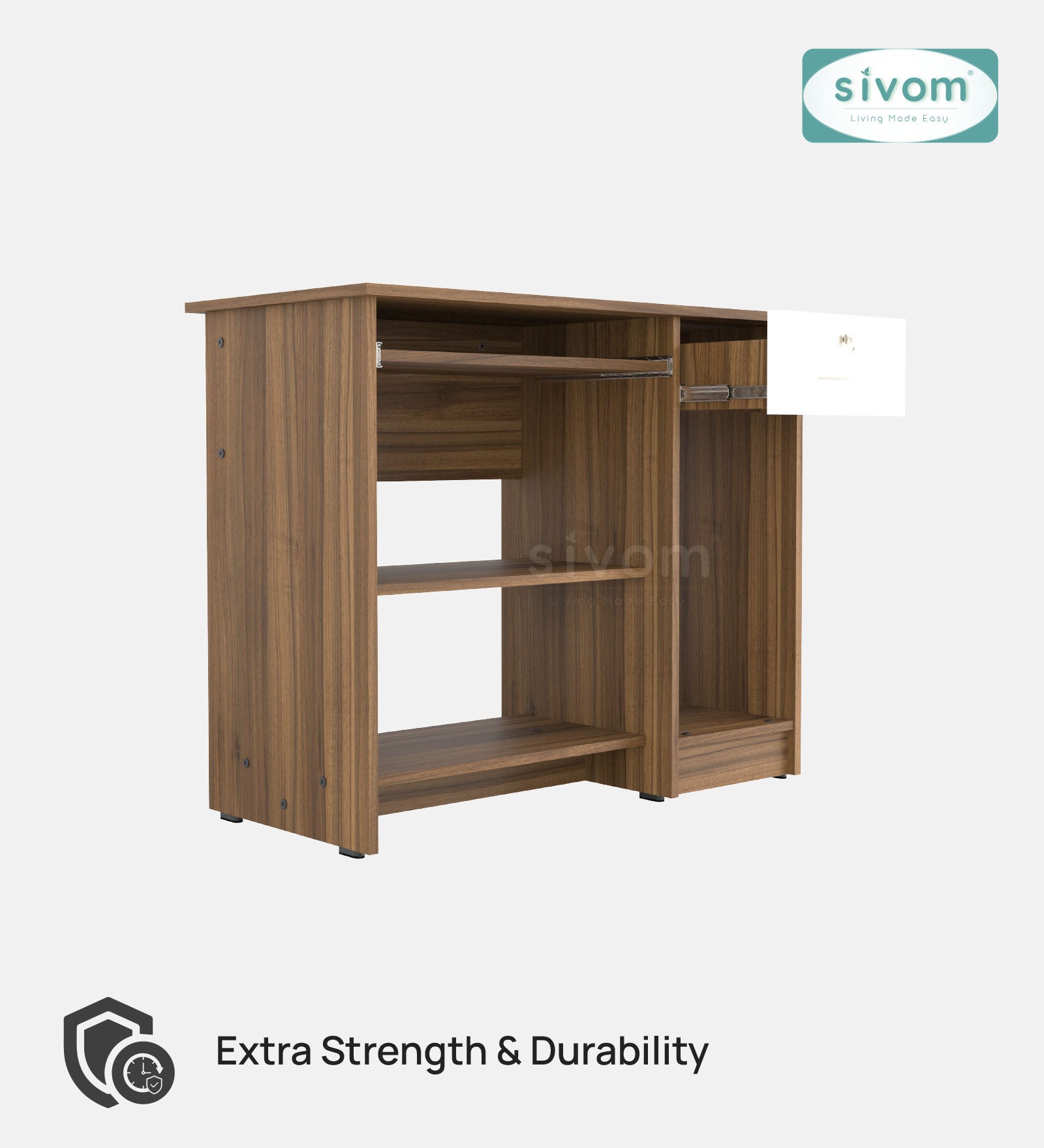 Sivom SIVOM Croma Study/Home Office Engineered Wood Computer Desk for Modern Homes | Elegant Design & Premium Finish