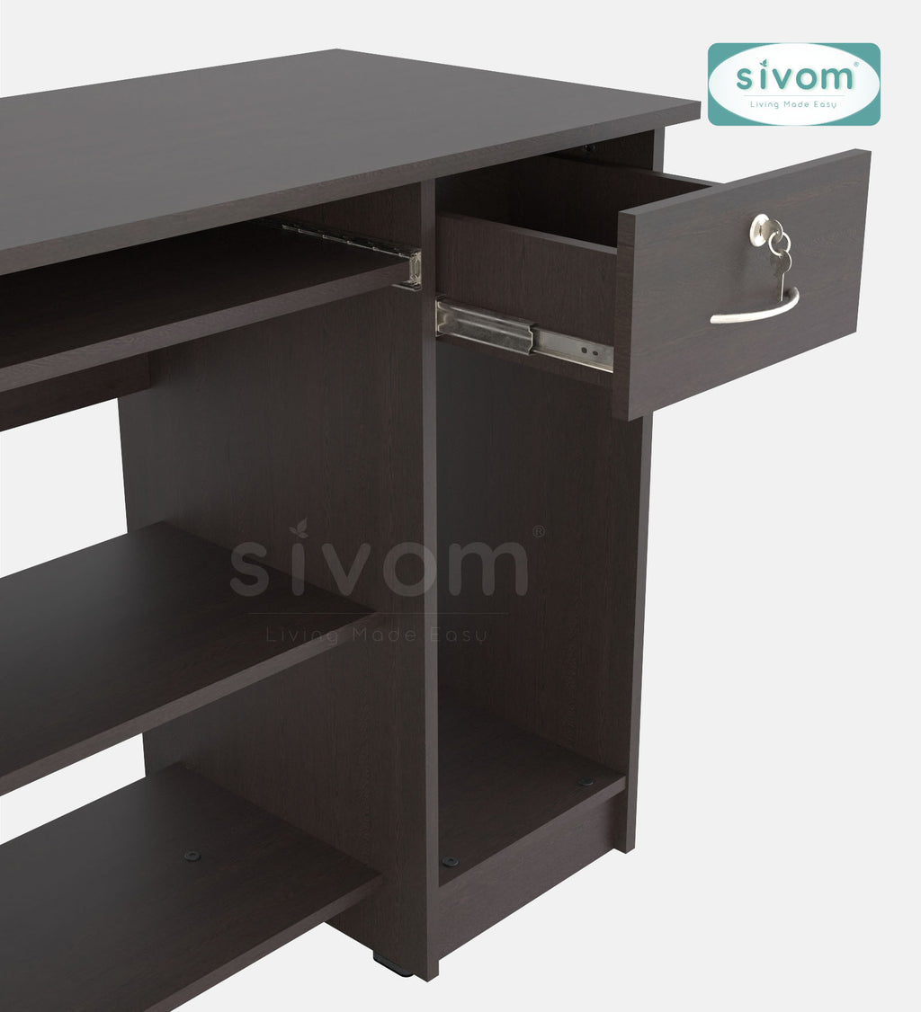 Sivom SIVOM Croma Study/Home Office Engineered Wood Computer Desk for Modern Homes | Elegant Design & Premium Finish