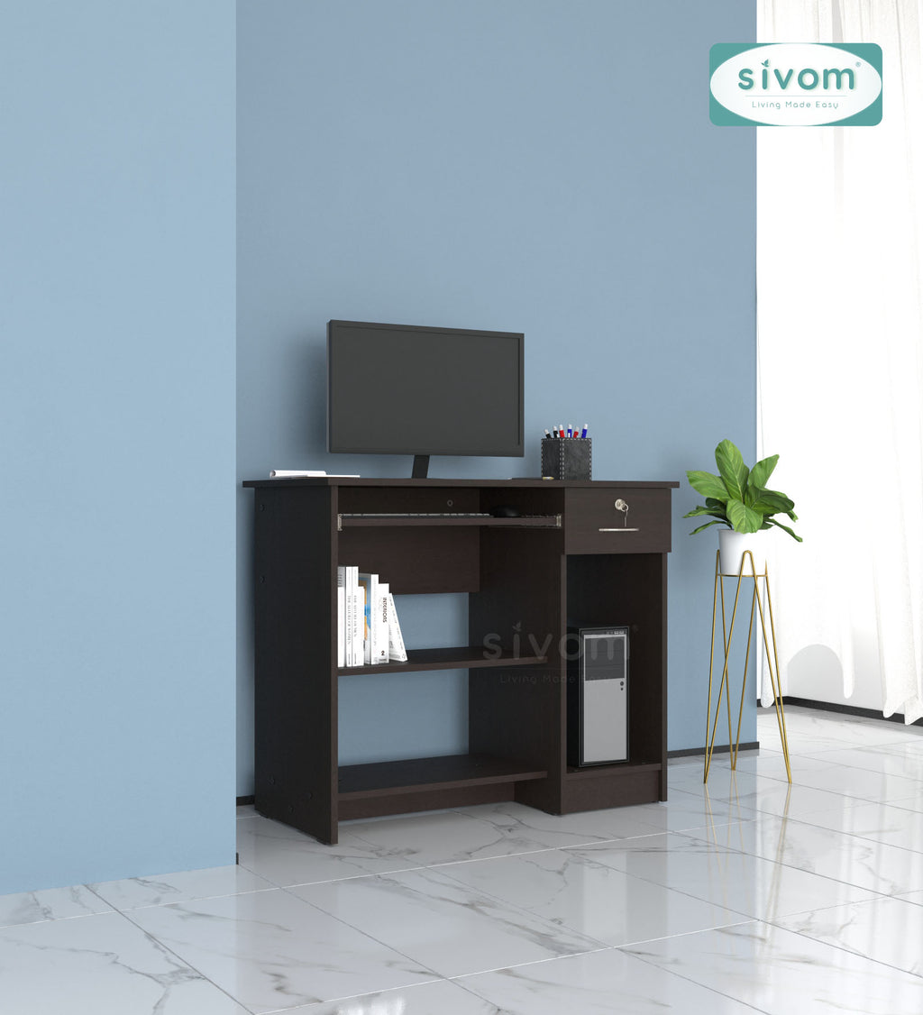 Sivom SIVOM Croma Study/Home Office Engineered Wood Computer Desk for Modern Homes | Elegant Design & Premium Finish