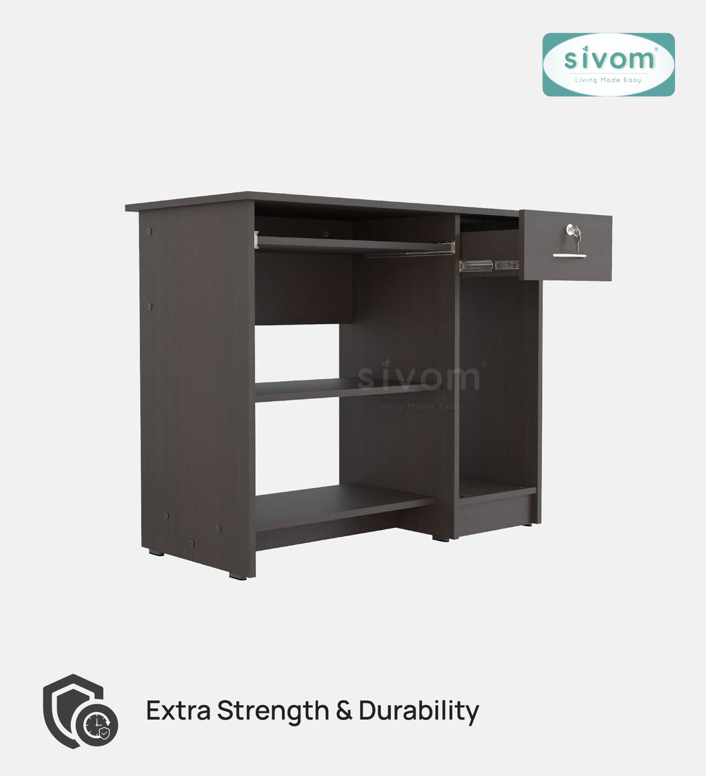 Sivom SIVOM Croma Study/Home Office Engineered Wood Computer Desk for Modern Homes | Elegant Design & Premium Finish