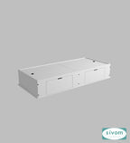 Sivom SIVOM Cyprus Multipurpose Diwan/Single Bed with Storage Engineered Wood Single Box Bed for Modern Homes | Elegant Design & Premium Finish