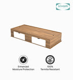 Sivom SIVOM Cyprus Multipurpose Diwan/Single Bed with Storage Engineered Wood Single Box Bed for Modern Homes | Elegant Design & Premium Finish