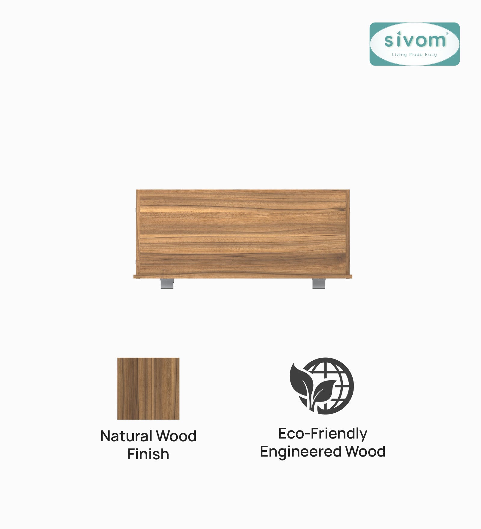 Sivom SIVOM Cyprus Multipurpose Diwan/Single Bed with Storage Engineered Wood Single Box Bed for Modern Homes | Elegant Design & Premium Finish