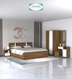 Sivom furniture Darkstar King With Storage Bedroom Combo