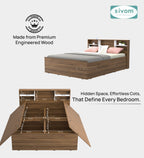 Sivom furniture Darkstar Queen With Storage Bedroom Combo