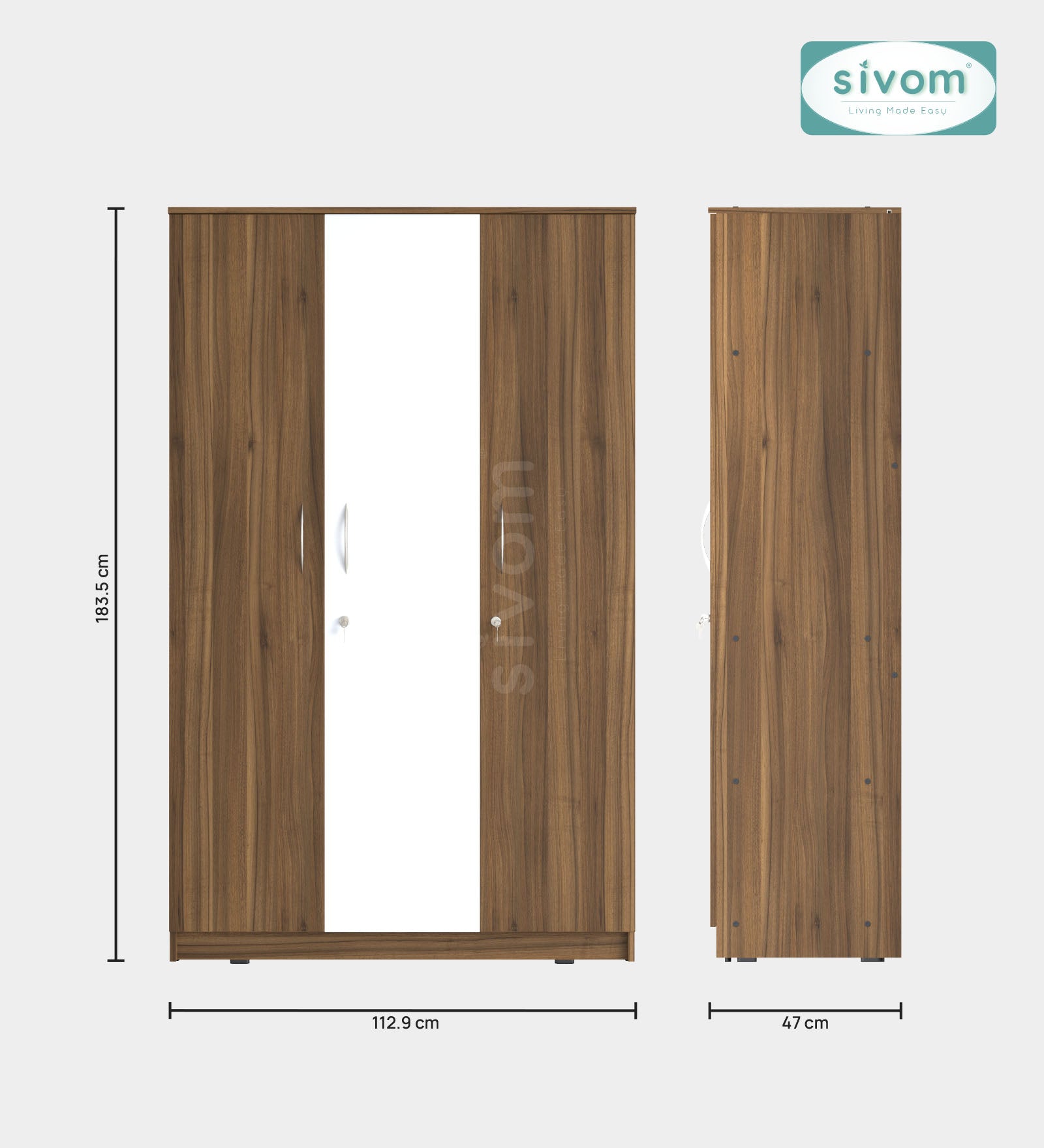 Sivom furniture Darkstar King With Storage Bedroom Combo