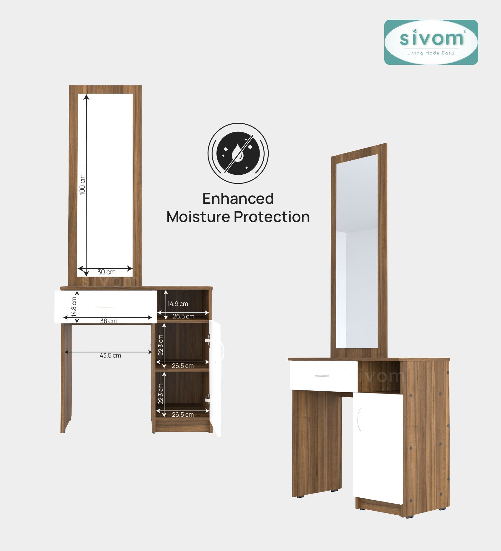 Sivom furniture Darkstar King With Storage Bedroom Combo