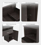 Sivom furniture Darkstar King With Storage Bedroom Combo