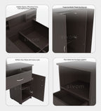 Sivom furniture Darkstar Queen With Storage Bedroom Combo