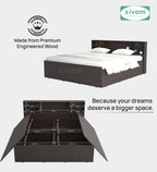 Sivom furniture Darkstar King With Storage Bedroom Combo