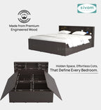 Sivom furniture Darkstar Queen With Storage Bedroom Combo