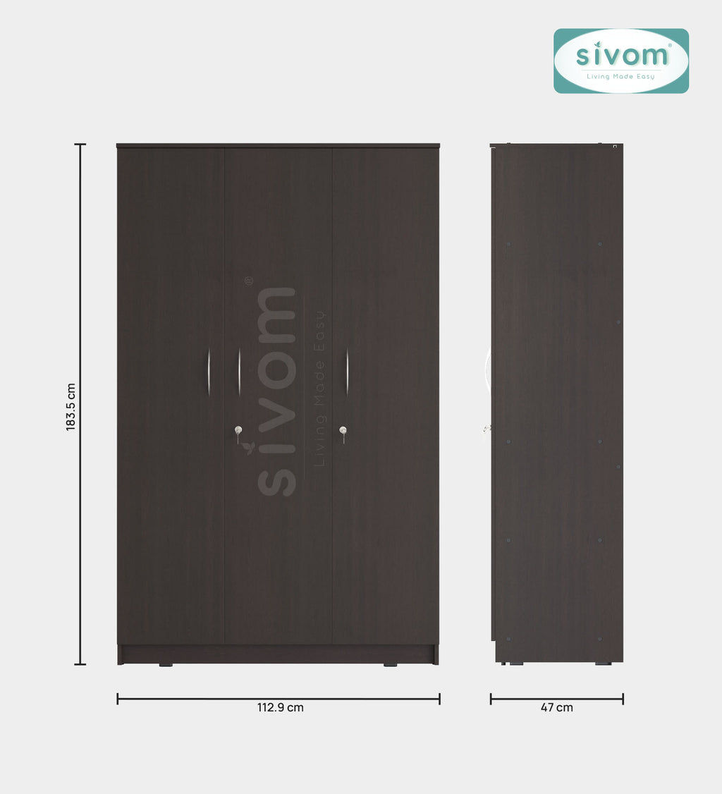 Sivom furniture Darkstar King With Storage Bedroom Combo