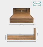 Sivom furniture Darwin Queen With Storage Bedroom Combo