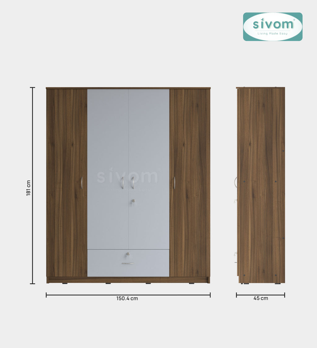 Sivom furniture Darwin Queen With Storage Bedroom Combo