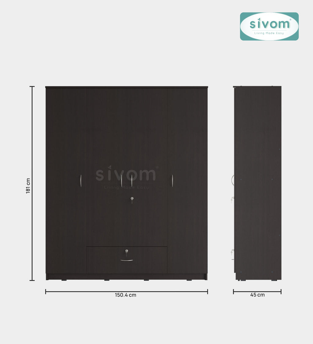 Sivom furniture Darwin Queen With Storage Bedroom Combo