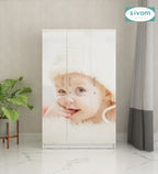 Sivom SIVOM Desire Digital Printed Multipurpose 3 Door Wardrobe / Spacious Shelves with Hanging Rail Engineered Wood 3 Door Wardrobe for Modern Homes | Elegant Design & Premium Finish