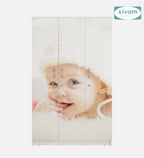 Sivom SIVOM Desire Digital Printed Multipurpose 3 Door Wardrobe / Spacious Shelves with Hanging Rail Engineered Wood 3 Door Wardrobe for Modern Homes | Elegant Design & Premium Finish