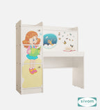 Sivom SIVOM Desky Digital Printed Multipurpose Study/Home/Office Table Engineered Wood Study Table (Free Standing, Finish Color , Knock Down) for Modern Homes | Elegant Design & Premium Finish