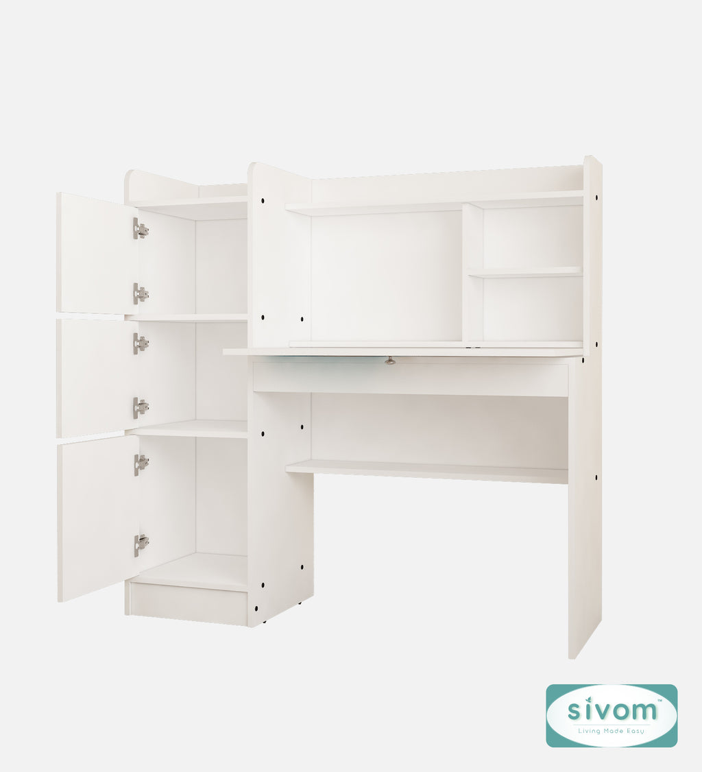 Sivom SIVOM Desky Digital Printed Multipurpose Study/Home/Office Table Engineered Wood Study Table (Free Standing, Finish Color , Knock Down) for Modern Homes | Elegant Design & Premium Finish