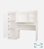 Sivom SIVOM Desky Digital Printed Multipurpose Study/Home/Office Table Engineered Wood Study Table (Free Standing, Finish Color , Knock Down) for Modern Homes | Elegant Design & Premium Finish